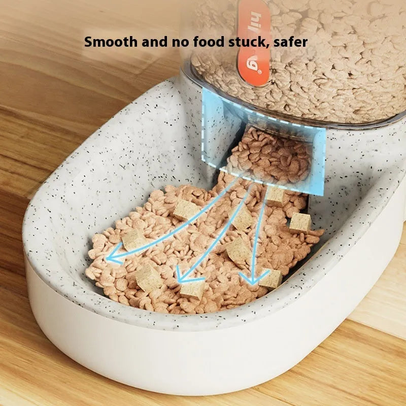 Automatic pet drinker or feeder with 3.8 litre capacity in choice of four colours