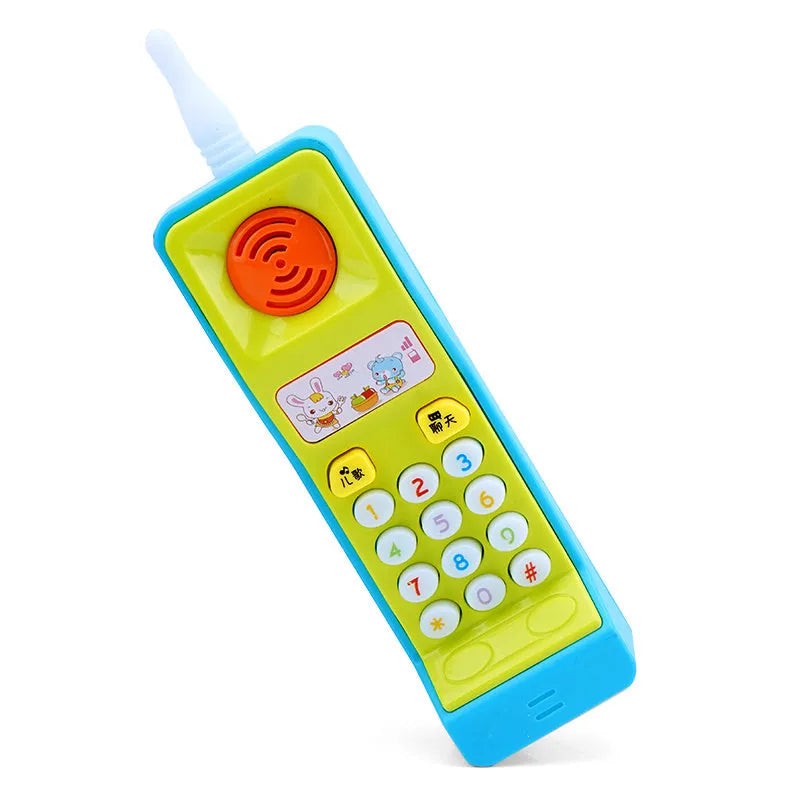 Children's educational toys with sound, light, and music features including cartoon animal designs