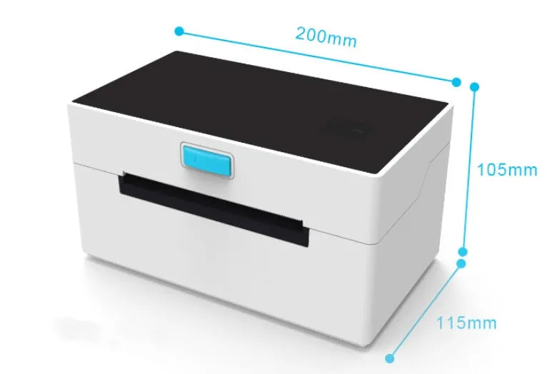 POS9220 label thermal printer with Bluetooth and USB, 100x150mm size, UK plug
