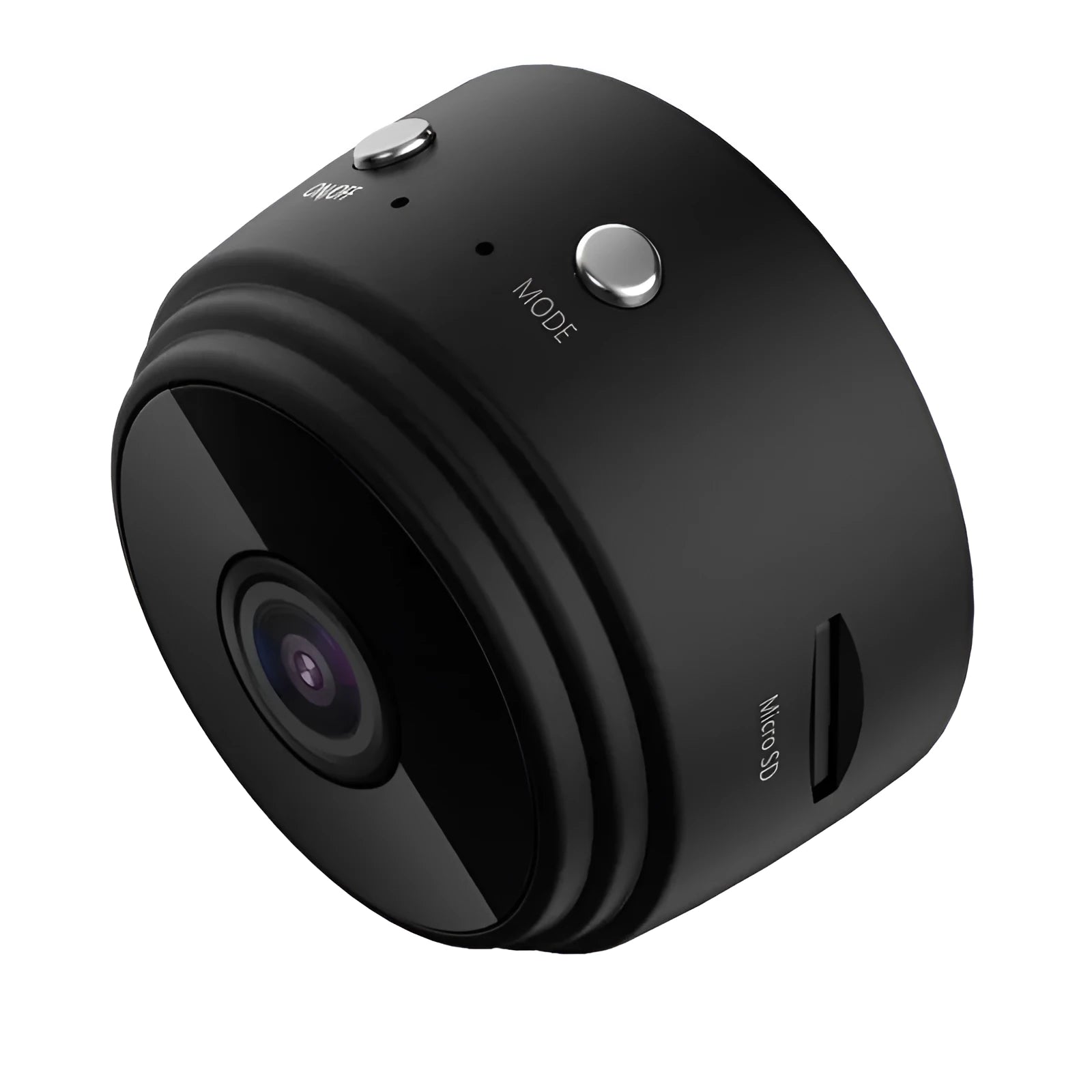 A9 WiFi smart sports HD DV camera with night vision, black casing, and compact 45x45x50mm size