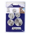 Six circular saw blades with mandrel, high-speed steel construction, 10-25mm diameter range