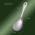 A simple solid-colour 304 stainless steel meal spoon for adult dining.