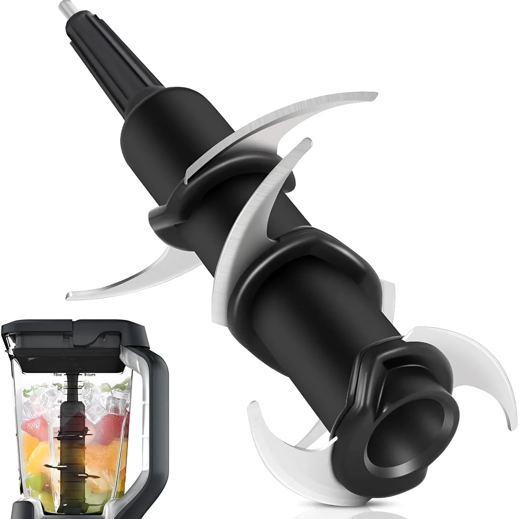 Stainless steel six-stack juicer blade replacement set with knife holder accessory