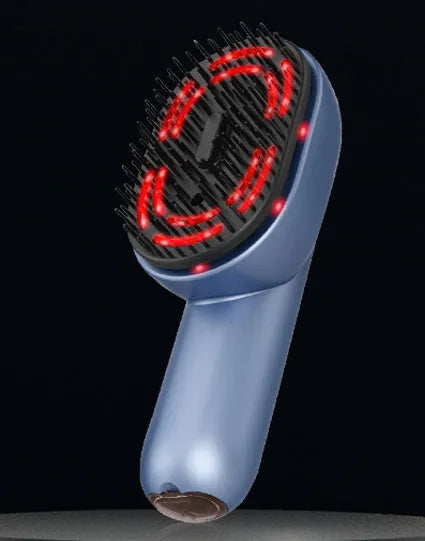 Atomized massage comb with three vibration settings and TYPE-C charging port for scalp massage