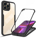 TPU mobile phone case for iPhone in multiple colours including black, blue, red, pink, green, and purple.