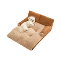 Four season dog kennel with removable cushion in three sizes for small to medium pets