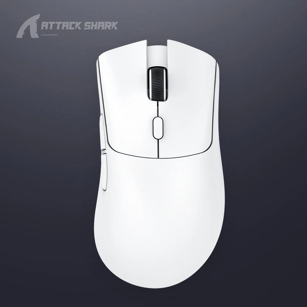 Wireless Bluetooth gaming mouse in black colour showing ergonomic design and three-mode connectivity