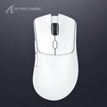 Wireless Bluetooth gaming mouse in black colour showing ergonomic design and three-mode connectivity
