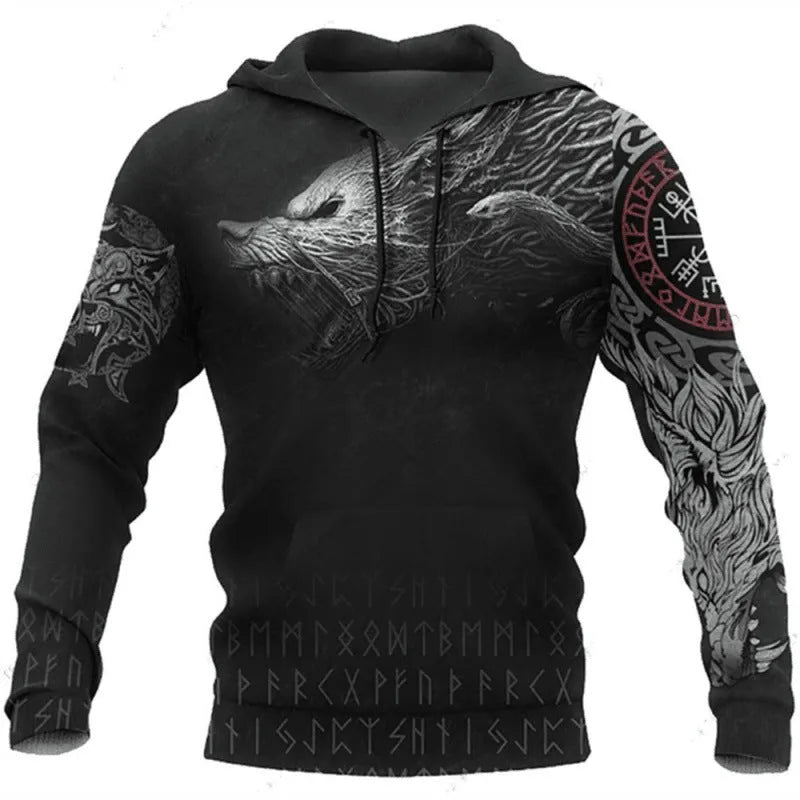 Loose fit round neck long sleeve polyester street hoodie in colour TMW230-11 on a model.