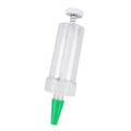 Plastic mini sower seed dispenser tool, 12cm length, for seeding pots and trays.