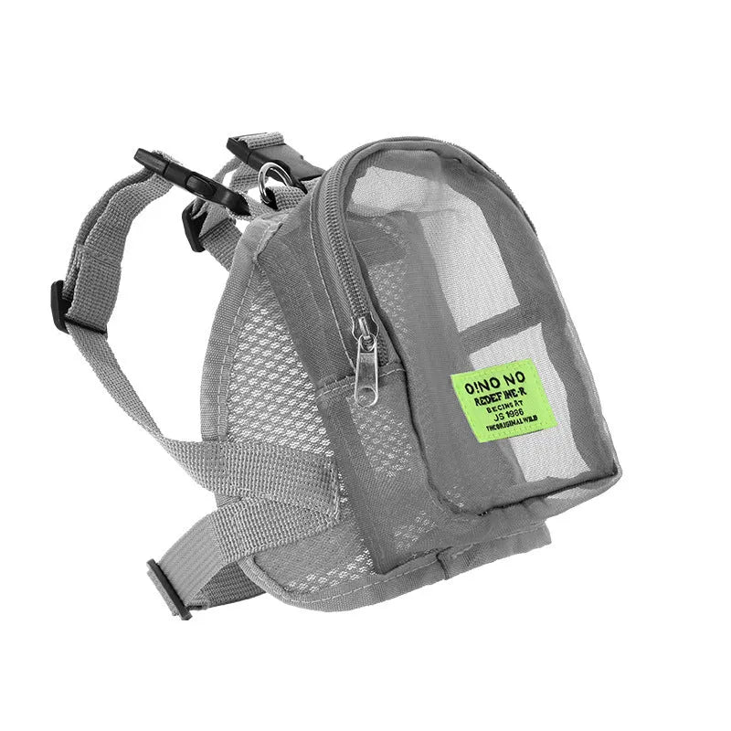 Solid colour dog backpack pet carrier bag for small to medium canine transport