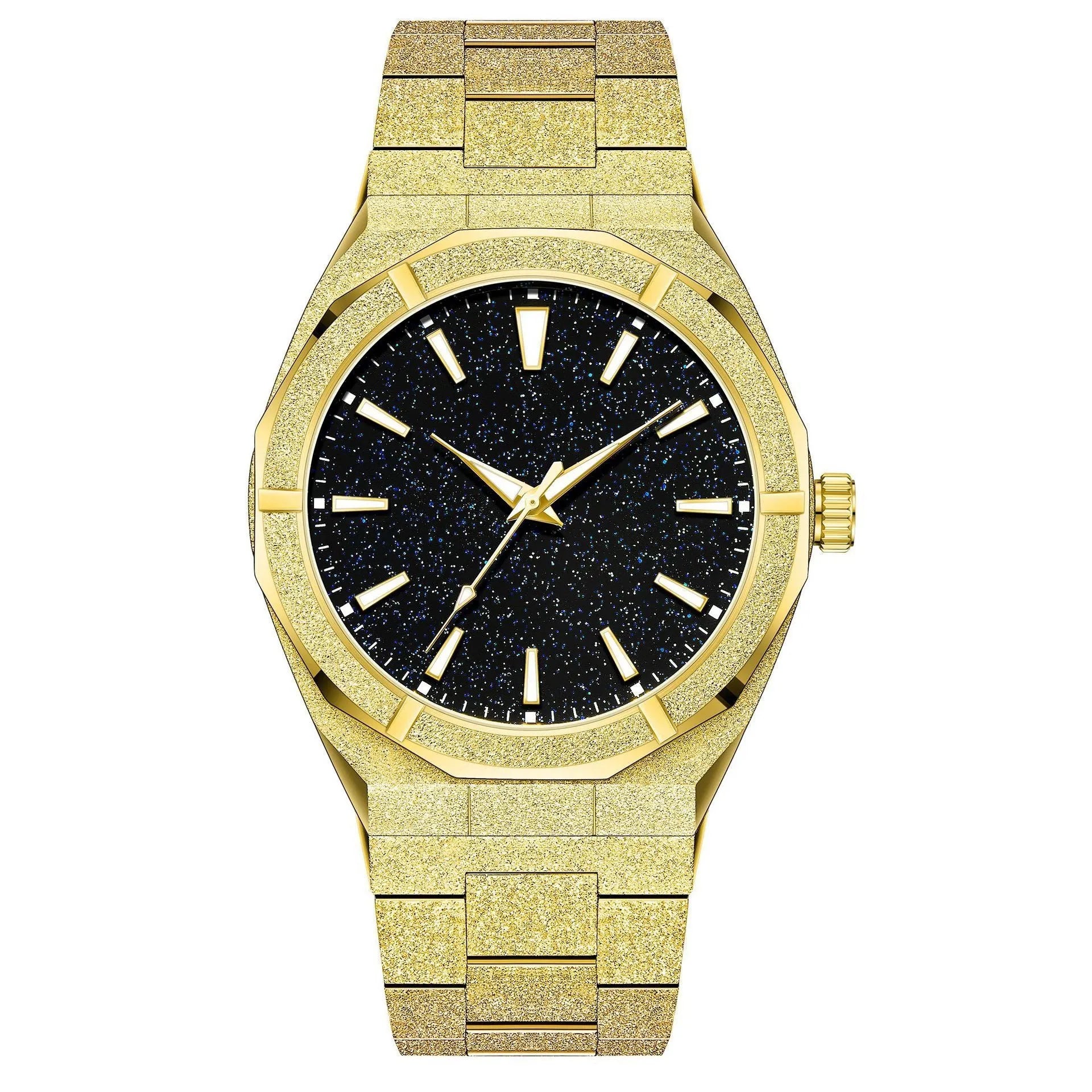 Stainless steel business men's watch with luminous frost finish in 11mm thickness