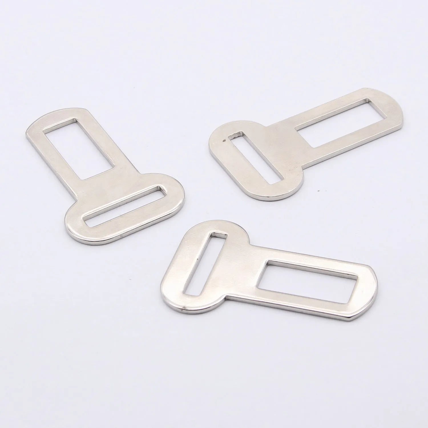 26mm silvery metal pet leash safety buckle with carabiner clip for vehicle restraint