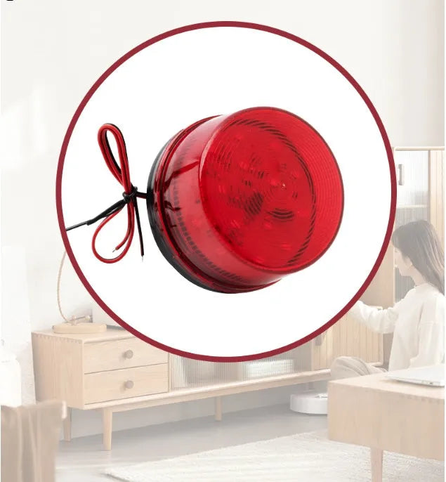 HC-79 24V warning and alarm light with flashing light and audible alarm for building safety