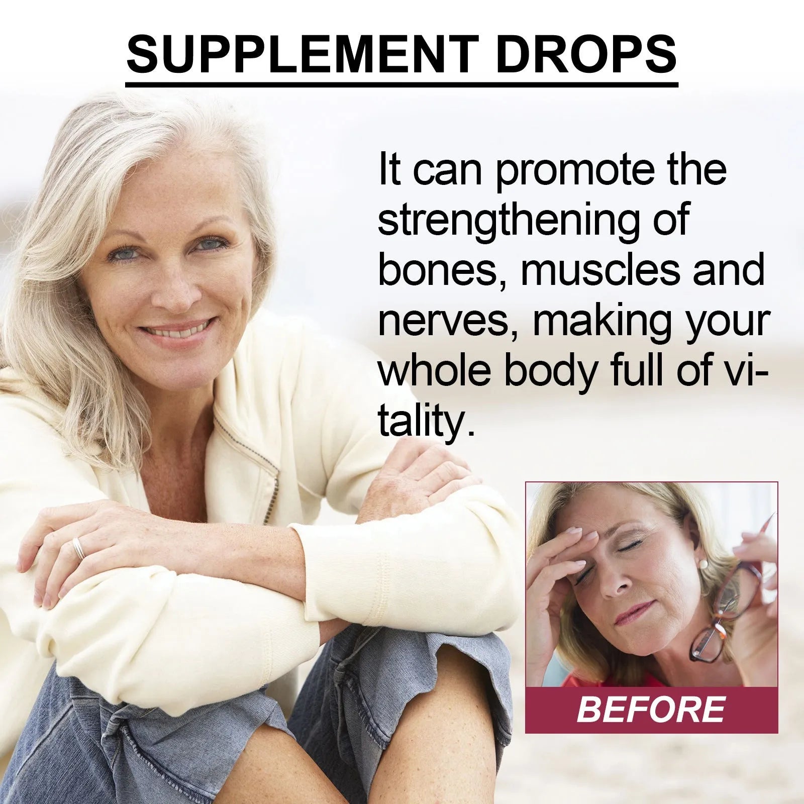 Googeer Body Care Drops 30ml liquid supplement bottle with dropper