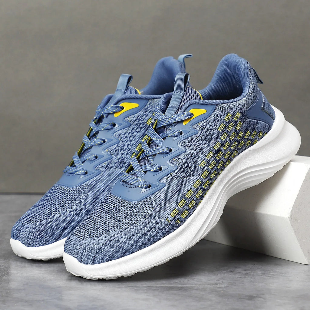 Women's lavender purple running shoes with mesh upper and EVA sole for sports.