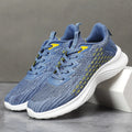 Women's lavender purple running shoes with mesh upper and EVA sole for sports.