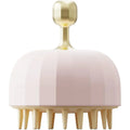 Green pink or white pet bath massage brush with soft silicone bristles and drain holes for dog and cat washing