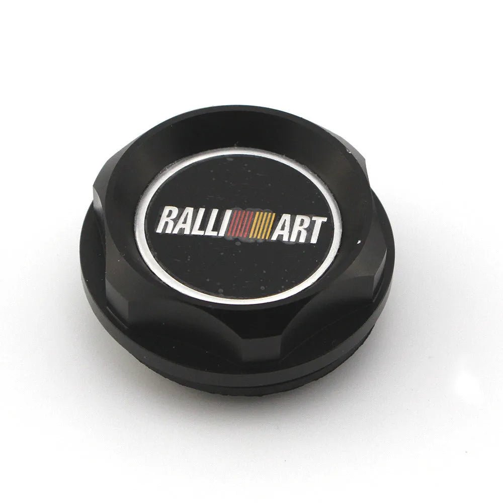 Aluminium alloy oil filter cap for Mitsubishi cars in one of six colour options.