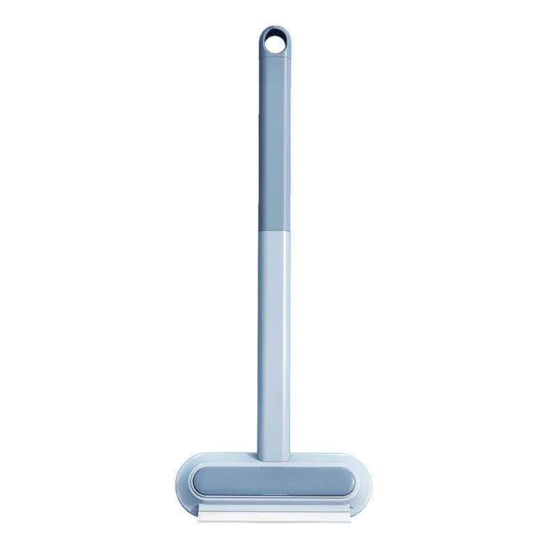 Multifunctional 4-in-1 cleaning brush with flannel head and extension handle for pet hair and screen cleaning.