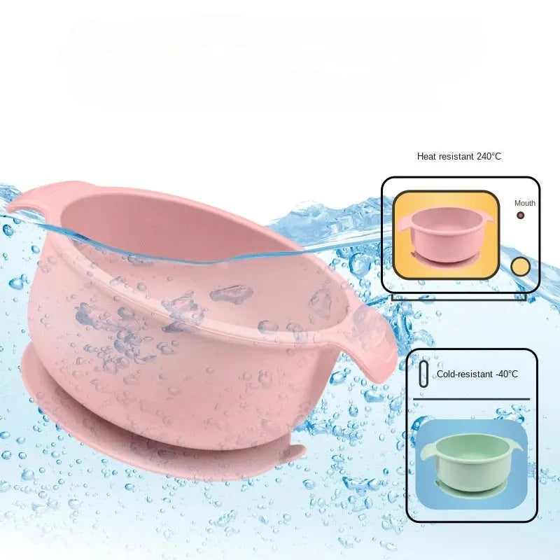Silicone pet watering bowl with attached suction cups in a choice of five colours.