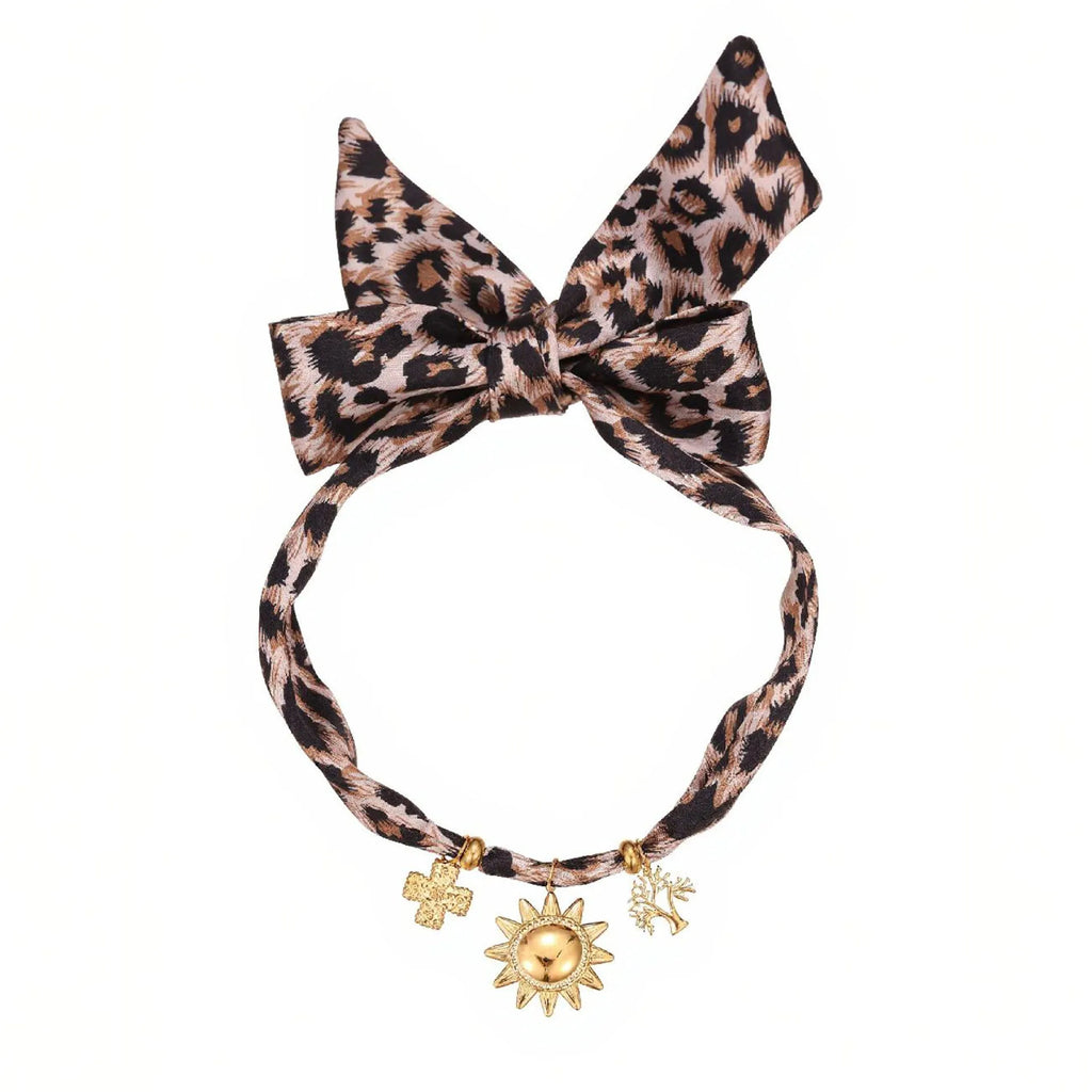 Geometric pendant necklace or bracelet with 18K gold plating on stainless steel, adjustable 41-50cm