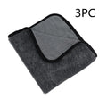 Grey 40x40cm microfiber car wash towel for vehicle drying and cleaning