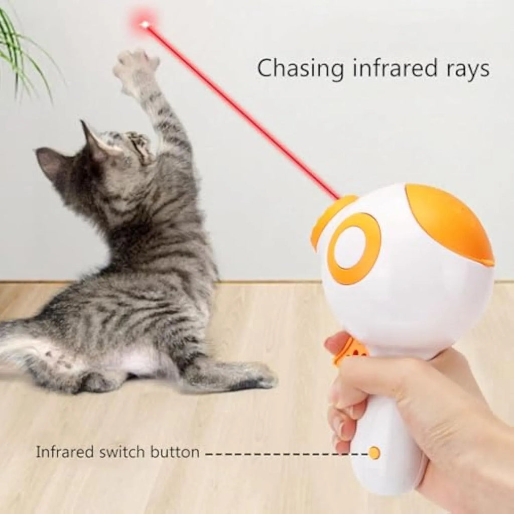 Green dog treat launcher toy with food dispenser mechanism for interactive pet play