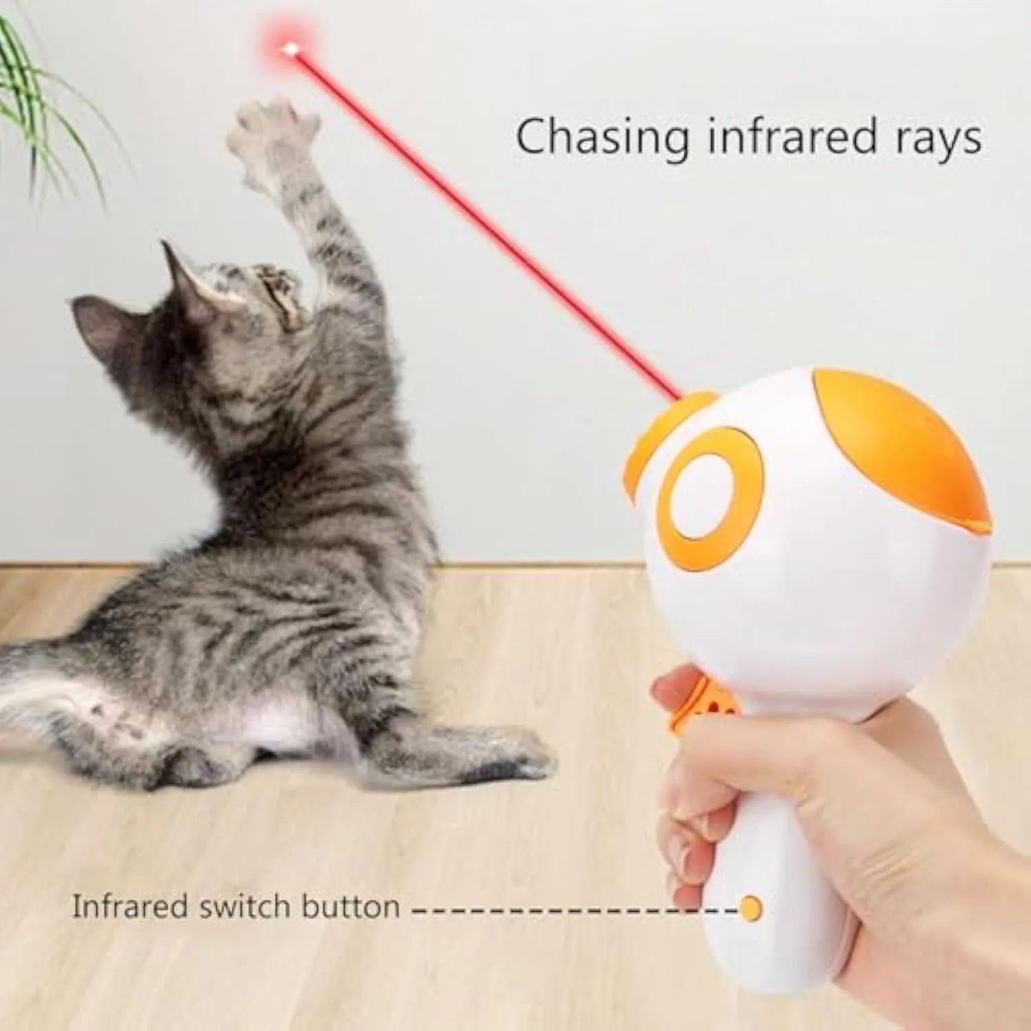 Green dog treat launcher toy with food dispenser mechanism for interactive pet play