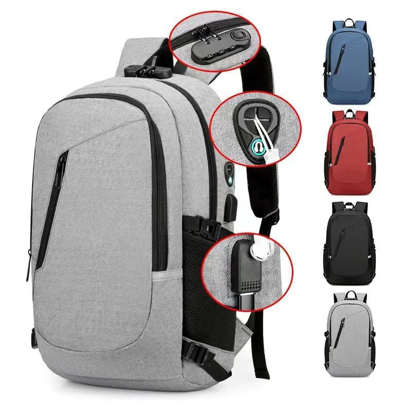35L Oxford cloth computer backpack in street trend design with wear-resistant construction