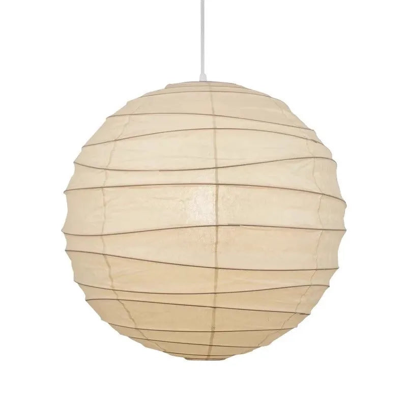 Japanese rice paper chandelier ceiling light in 30cm and 45cm diameters with three colour lighting