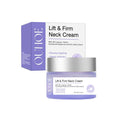 50g neck skin cream container with moisturising and firming formula containing hyaluronic acid