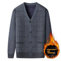 Men's batwing sleeve sweater cardigan in polyester blend, plus size options L to 3XL
