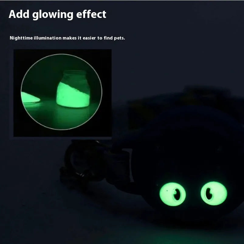 Adjustable plastic cat collar with integrated Apple AirTag protective case in pink, blue, light green, or black