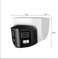 4MP dual-lens IP CCTV camera with panoramic safety belt mounting system