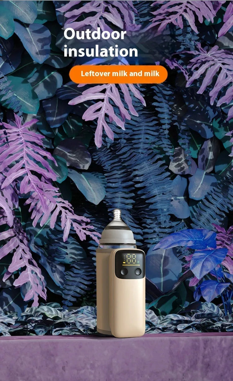 4th generation baby bottle insulation sleeve warmer with 8000mAh battery and fast charger