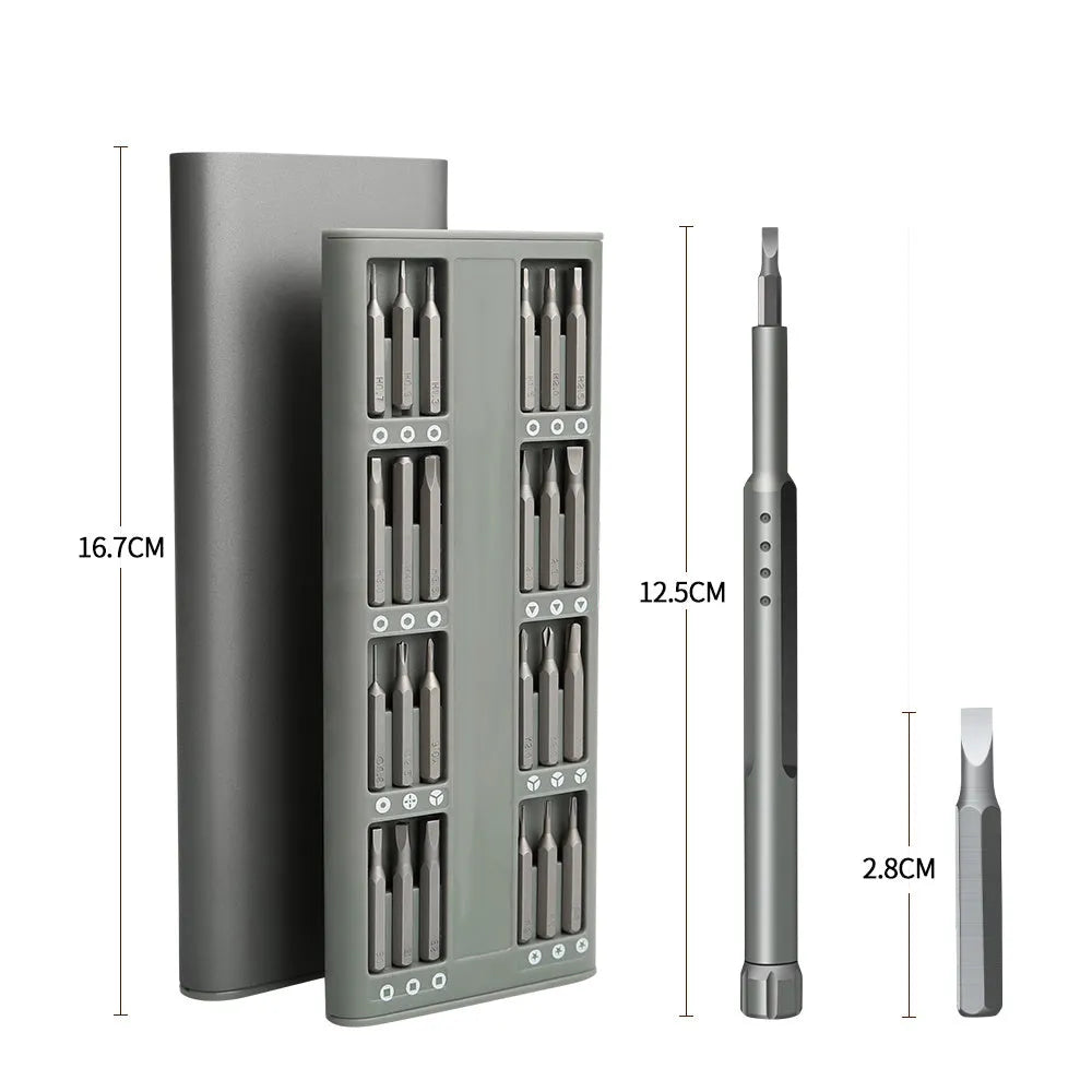 49 in 1 magnetic screwdriver set for mobile phone repair with nickel aluminium bronze construction