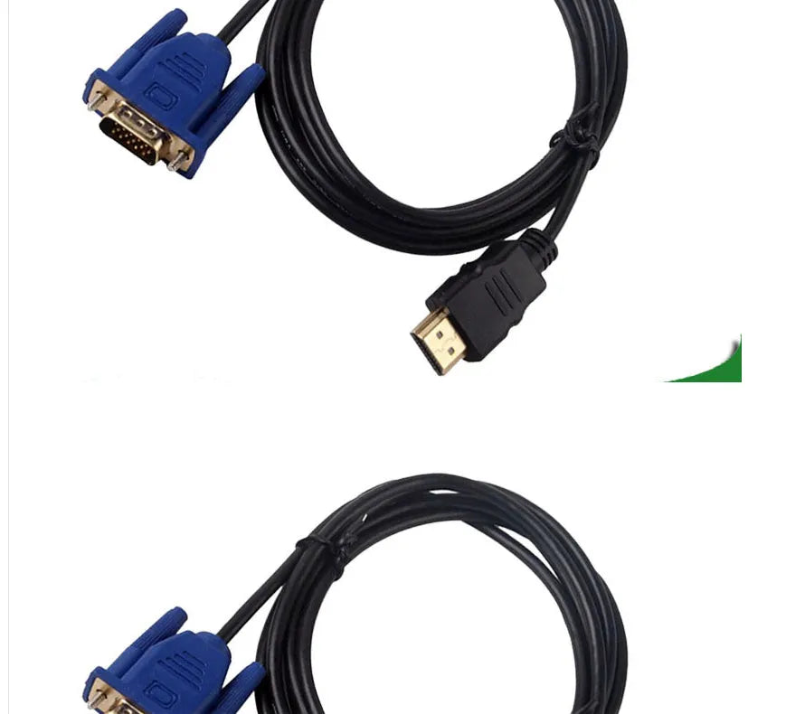 1.8 metre HDMI to VGA adapter cable with injection moulded connectors for computer to projector connection