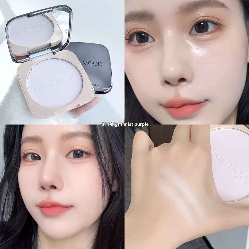 15g compact of oil control pressed powder in a natural matte shade for brightening skin.