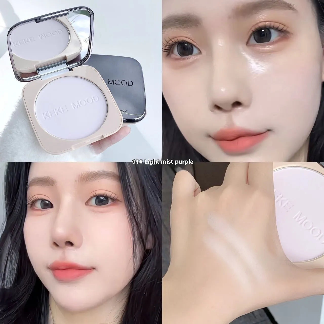 15g compact of oil control pressed powder in a natural matte shade for brightening skin.