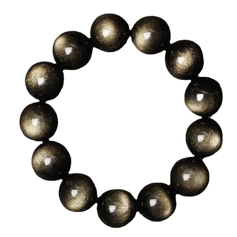 Hand-woven obsidian couple bracelets in various colours including black, silver, and rainbow eye obsidian
