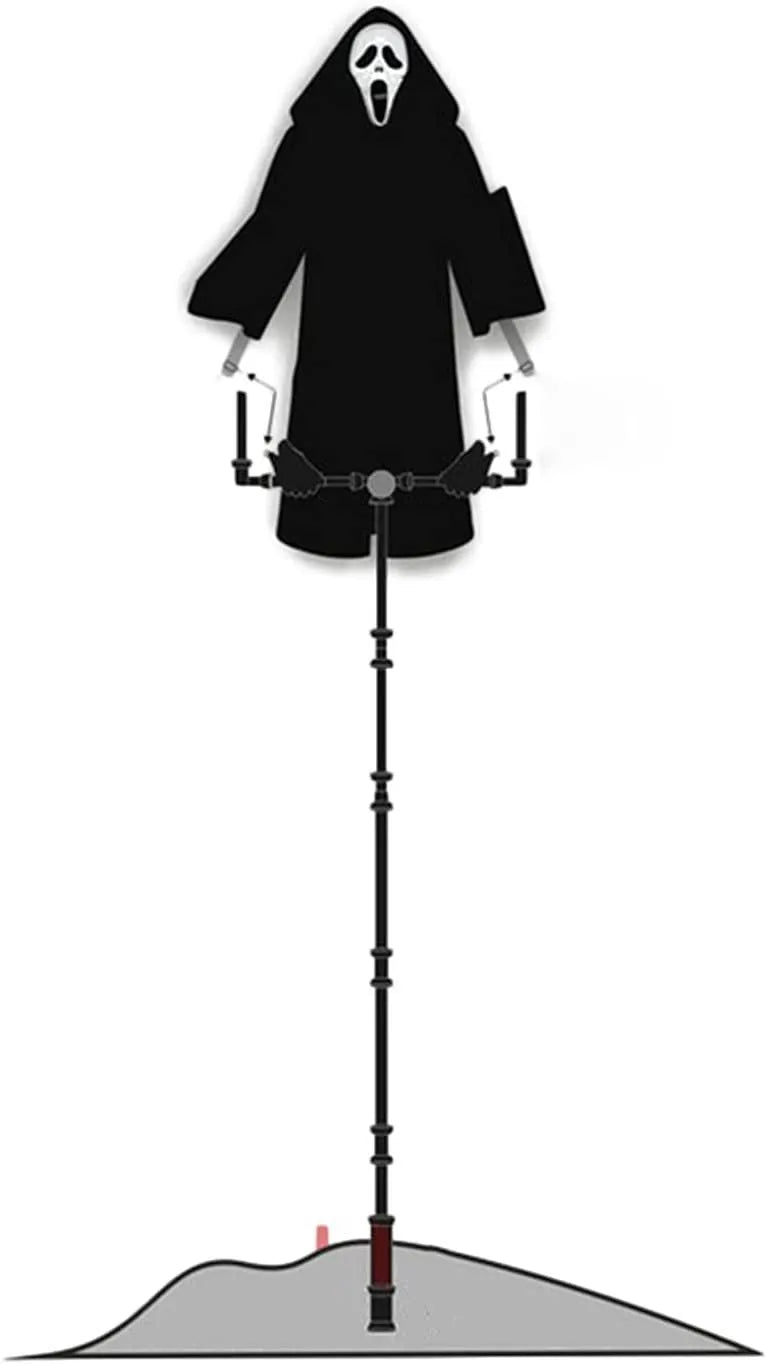70x40cm plastic skeleton scarecrow Halloween decoration for indoor and outdoor use