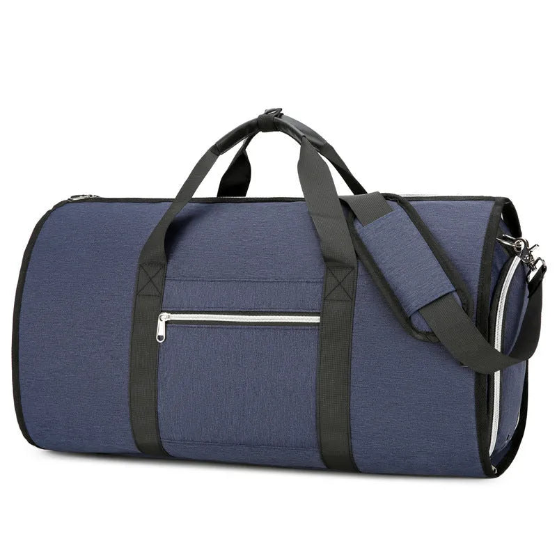 Waterproof Oxford cloth sports bag with dry wet separation compartments in grey colour option