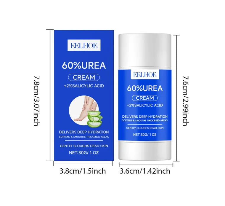 Urea foot care stick 30g with aloe vera and shea butter for cracked heels