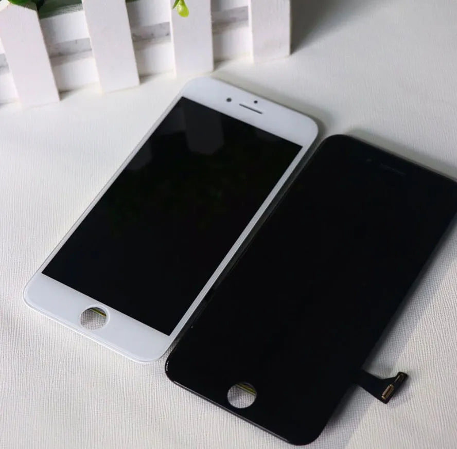 iPhone LCD touch screen replacement part showing display and connector