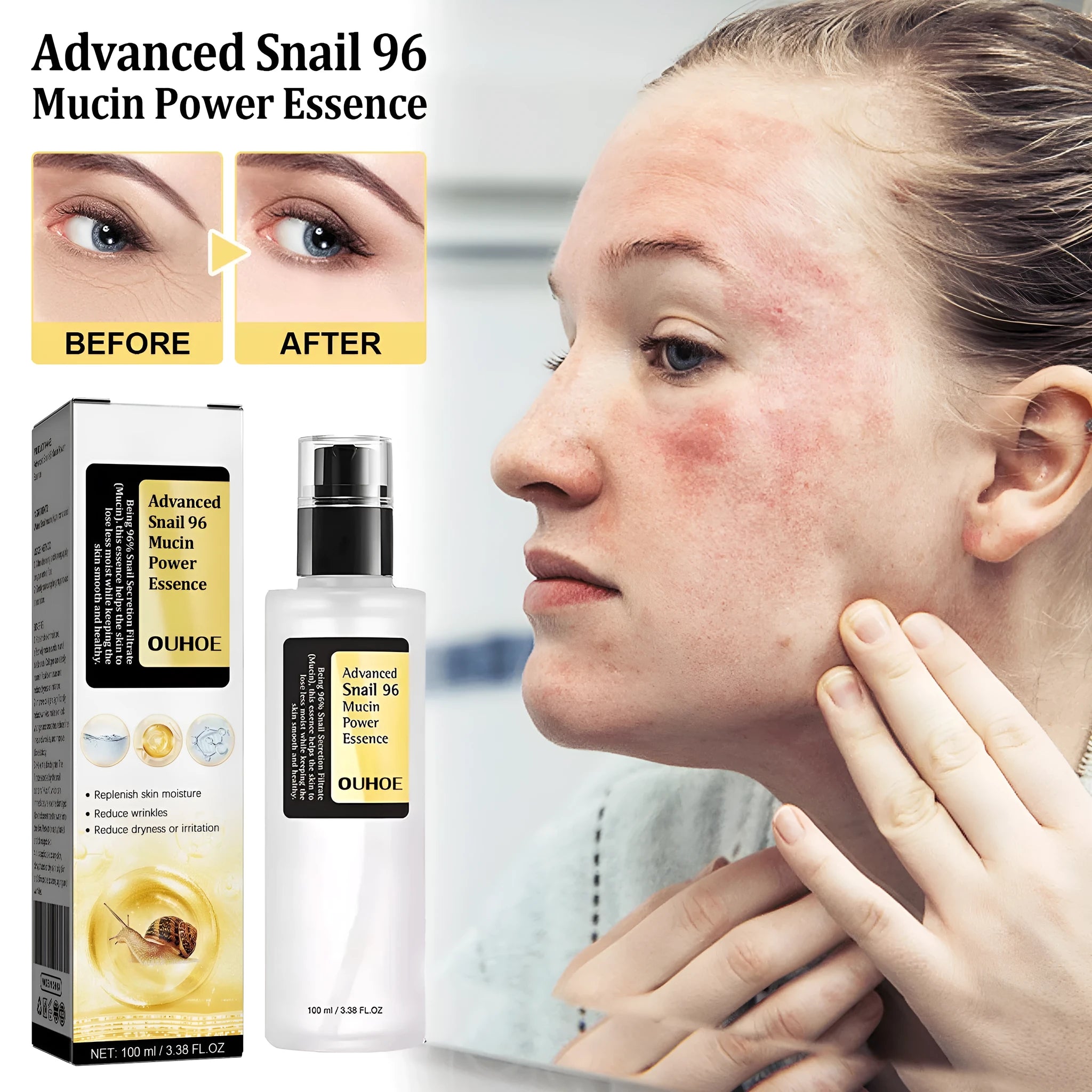 100 ml bottle of Snail Serum Collagen Facial Serum, original formula.