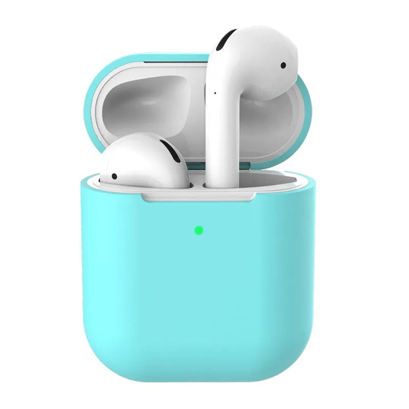 Silicone clamshell protector case for Apple AirPods 2 in multiple colour options