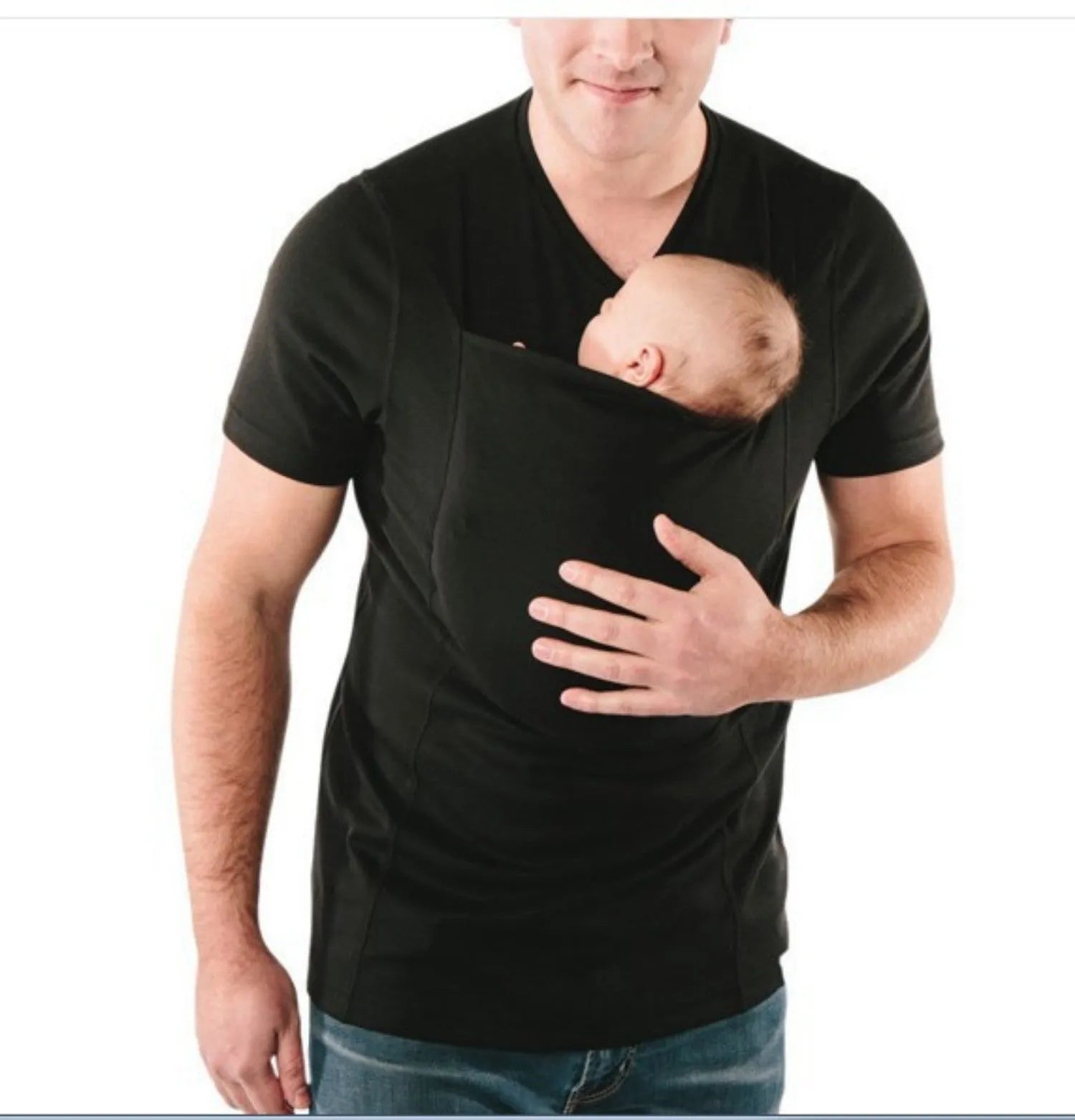 Cotton loose fit round neck t-shirt in black green grey solid colours