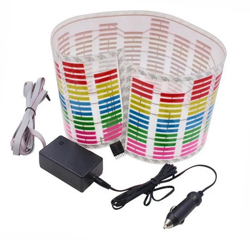 90 by 25 cm electroluminescent car rhythm lamp with voice and music control.