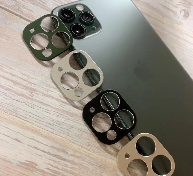 Metal lens protection ring for iPhone 11 and iPhone 11 Pro rear camera in various colour options